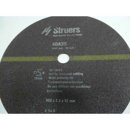 Struers Box Of 10 32Mm 350Mm 2.5Mm Cut-Off Wheel 40009125 40A35